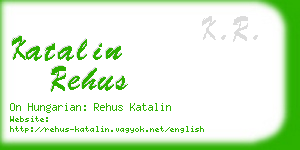 katalin rehus business card